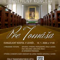 Pozvánka na benefičný koncert PRE TOMÁŠA