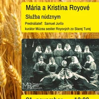 Pozvánka na prednášku SESTRY ROYOVÉ