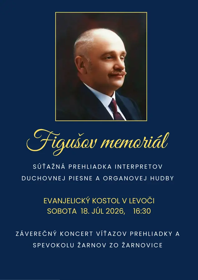 Pozvánka na koncert víťazov Figušovho memoriálu
