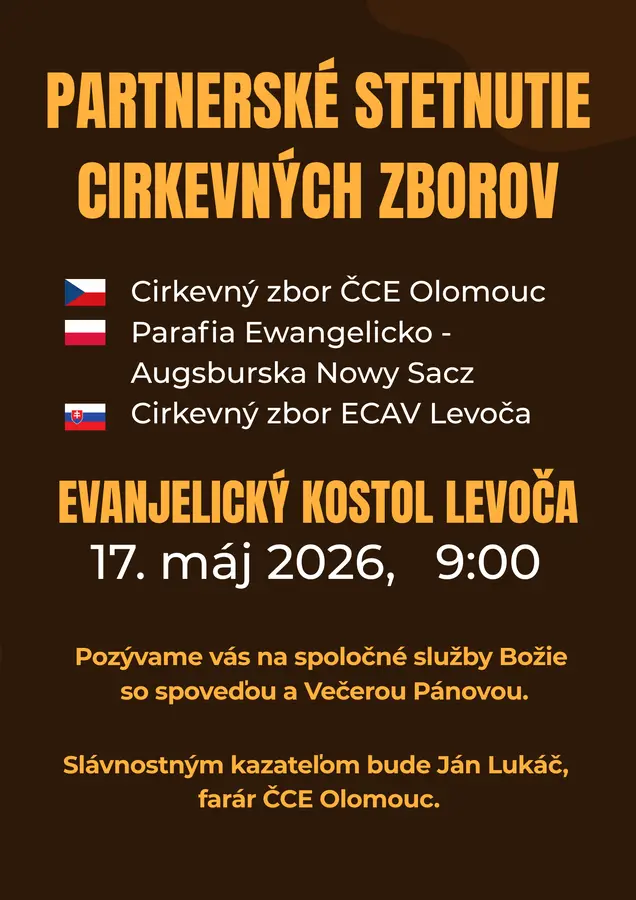 Pozvánka na Stretnutie partnerských zborov