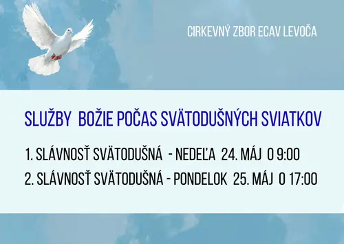 SLUŽBY BOŽIE POČAS SVÄTODUŠNÝCH SVIATKOV